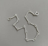 SHANICE Punk S925 Twisted Wire Bracelet & Bangle For Women
