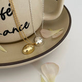 Real S925 Sterling Silver Heart Shell Necklace Love Chocker