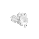 SHANICE S925 Silver Open Ring Wide Cubic Zircon Crystal for Women