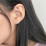 SHANICE S925 Sterling Silver Bow Stud Earrings For Women