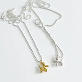 SHANICE S925 Silver Dog Pendant Necklace Men Hip-Hop Chain