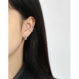 SHANICE S925 Sterling Silver Ear Cuff Clip Earring Minimalist Peas Earcuff