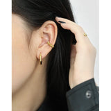 SHANICE S925 Sterling Silver Ear Cuff Clip Earring Minimalist Peas Earcuff