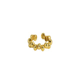 SHANICE S925 Sterling Silver Ear Cuff Clip Earring Minimalist Peas Earcuff