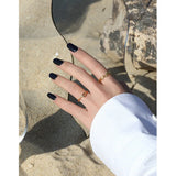 SHANICE S925 Sterling Silver Allergic Free Olive Branch Women Resizable Rings