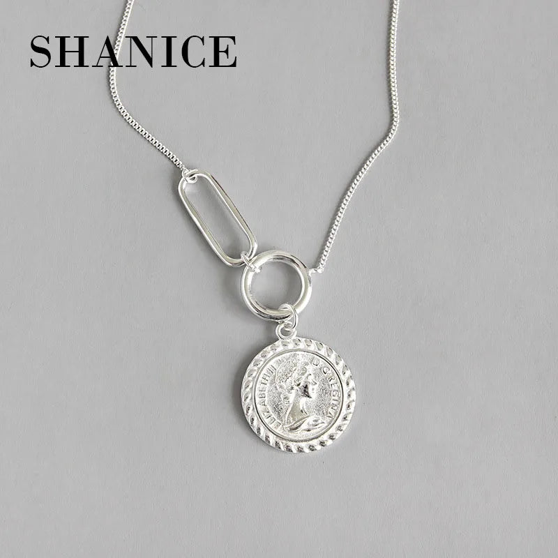 Eliza Elizabeth Coin Pendant Necklace for women Gift