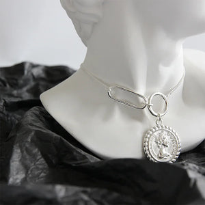 Eliza Elizabeth Coin Pendant Necklace for women Gift