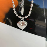 SHANICE S925 Silver Heart Chain Bracelet Women Charms Jewelry Gift