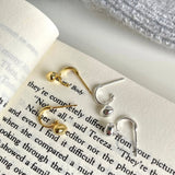 SHANICE S925 Sterling Silver Minimalist Stud Earrings for Girls