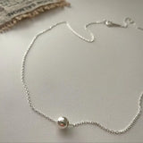 SHANICE S925 Silver Necklace Ball Beads Pendant Clavicle Chain Wedding Jewelry