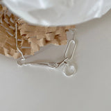 SHANICE S925 Sterling Silver Necklace Ins Cold Wind Niche Hipster Geometric