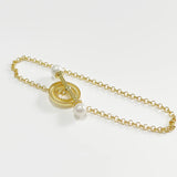 SHANICE S925 Thick Chain Bracelet Half Pearl OT Buckle Men Women Jewelry