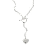 SHANICE S925 Silver Sweater Necklace LOVE Heart Party Jewelry