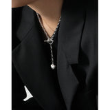 SHANICE S925 Silver Sweater Necklace LOVE Heart Party Jewelry
