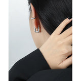 SHANICE S925 Sterling Silver U Shape Small Hoop Earrings