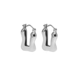 SHANICE S925 Sterling Silver U Shape Small Hoop Earrings