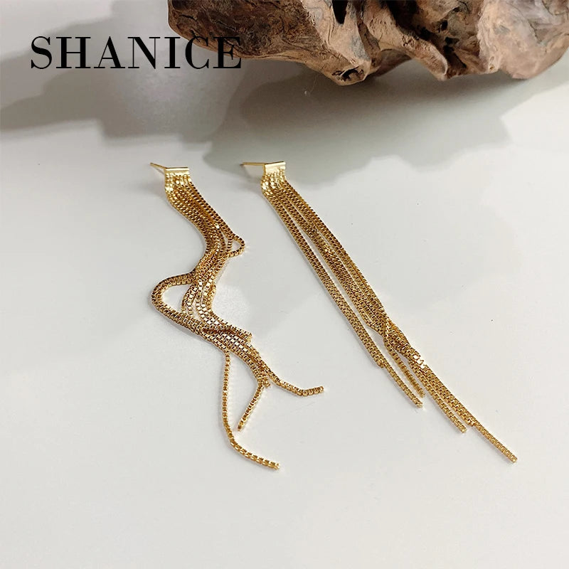 SHANICE Sterling Silver Tassel Earrings for Women