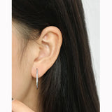 SHANICE S925 Sterling Silver Wedding Zircon CZ Stud Earrings for Women