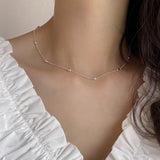 SHANICE S925 Silver Women's Olive Beads Chocker Necklace