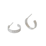 SHANICE S925 Sterling Silver twist C stud earrings accessories
