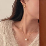 SHANICE S925 Silver Pearls Choker Necklace Baroque Pearl Pendant Chain