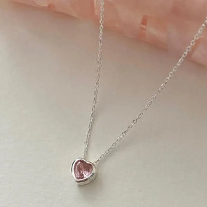 SHANICE Crystal Heart Necklace For Women Wedding Jewelry