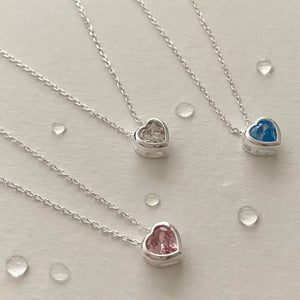 SHANICE Crystal Heart Necklace For Women Wedding Jewelry