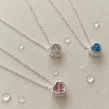 SHANICE Crystal Heart Necklace For Women Wedding Jewelry