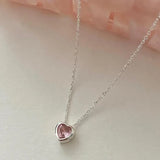 SHANICE Crystal Heart Necklace For Women Wedding Jewelry
