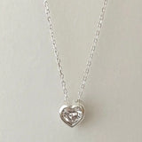 SHANICE Crystal Heart Necklace For Women Wedding Jewelry