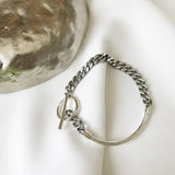 SHANICE S925 Silver Half Chain Bracelet with Buckle