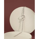 SHANICE S925 Silver Anklet Bracelet Double Circle Interlock Chain