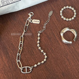 SHANICE S925 Silver Bracelet & Rings for Women Pig Nose Party Jewelry Birthday