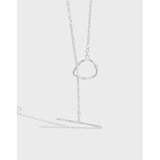 SHANICE S925 Circles Necklace Choker Chain Collier Gypsophila for Women