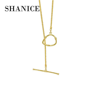 SHANICE S925 Circles Necklace Choker Chain Collier Gypsophila for Women