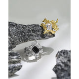 SHANICE S925 Sterling Silver CZ Engagement Ring Wedding Jewelry
