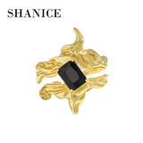 SHANICE S925 Sterling Silver CZ Engagement Ring Wedding Jewelry