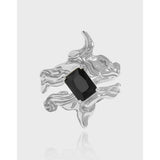 SHANICE S925 Sterling Silver CZ Engagement Ring Wedding Jewelry