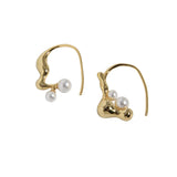SHANICE S925 Silver Asymmetric Pearl Earrings
