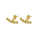 SHANICE S925 Sterling Silver Geometric Round Beads Earrings