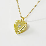 SHANICE S925 Sterling Silver Pendant Necklace Heart with CZ Crystal Gift