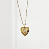 SHANICE S925 Sterling Silver Pendant Necklace Heart with CZ Crystal Gift