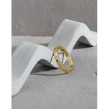 Shanice S925 Zircon Golden Star Ring Women Party Jewelry Men Finger Anillo