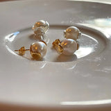 SHANICE Natural Freshwater Pearl Stud Earrings
