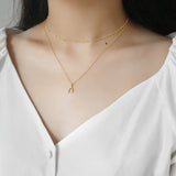 SHANICE Sterling Silver Necklace Women 925 Silver Chain Beads Chocker