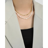 SHANICE S925 Silver Necklace Natural Pearl Choker
