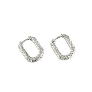 SHANICE Unique Punk 100% S925 Sterling Silver Hoop Earrings for Women