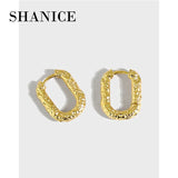 SHANICE Unique Punk 100% S925 Sterling Silver Hoop Earrings for Women