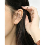 SHANICE Unique Punk 100% S925 Sterling Silver Hoop Earrings for Women
