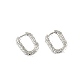 SHANICE Unique Punk 100% S925 Sterling Silver Hoop Earrings for Women